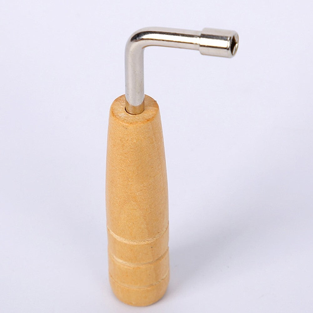 Lyre Harp Tuning Wrench Tuner Lever Lyre Tuner Adjustment Tool Wooden Handle