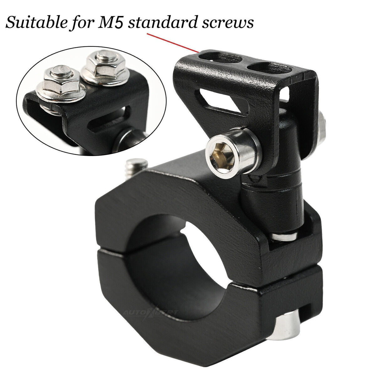 2X CNC Motorcycle Mount Brackets Holder Clamp 18mm-30mm Headlight Fog Spot Light