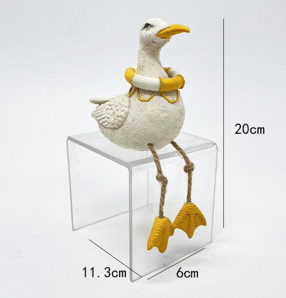 Seagull Fun Bathroom Ornament Home Decor 20*6*11.3CM