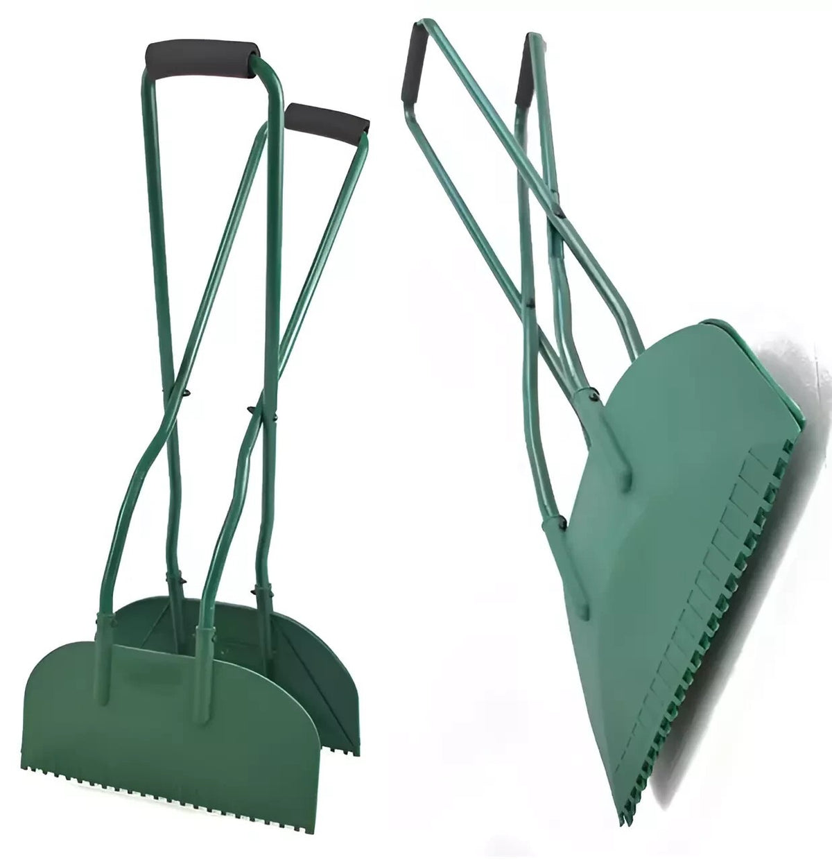 Long Handled Leaf Grabber Debris Collecting Rake Garden Leaves Collecting Scoops