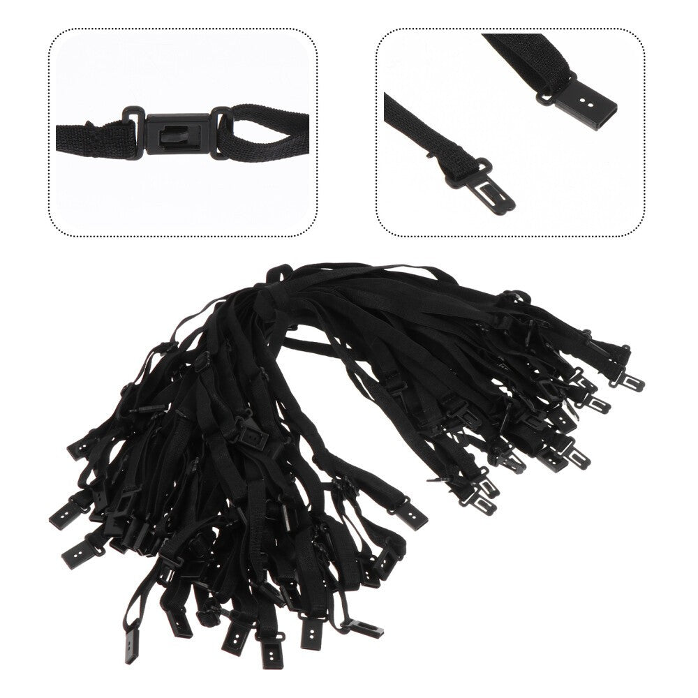 50 PCS Bungee Cords Adjustable Strap Bow Tie Extension Toddler Man Men Straps