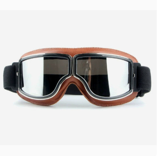Motorcycle Windproof Goggles Old School Vintage Retro Motorbike Glasses Eyewear