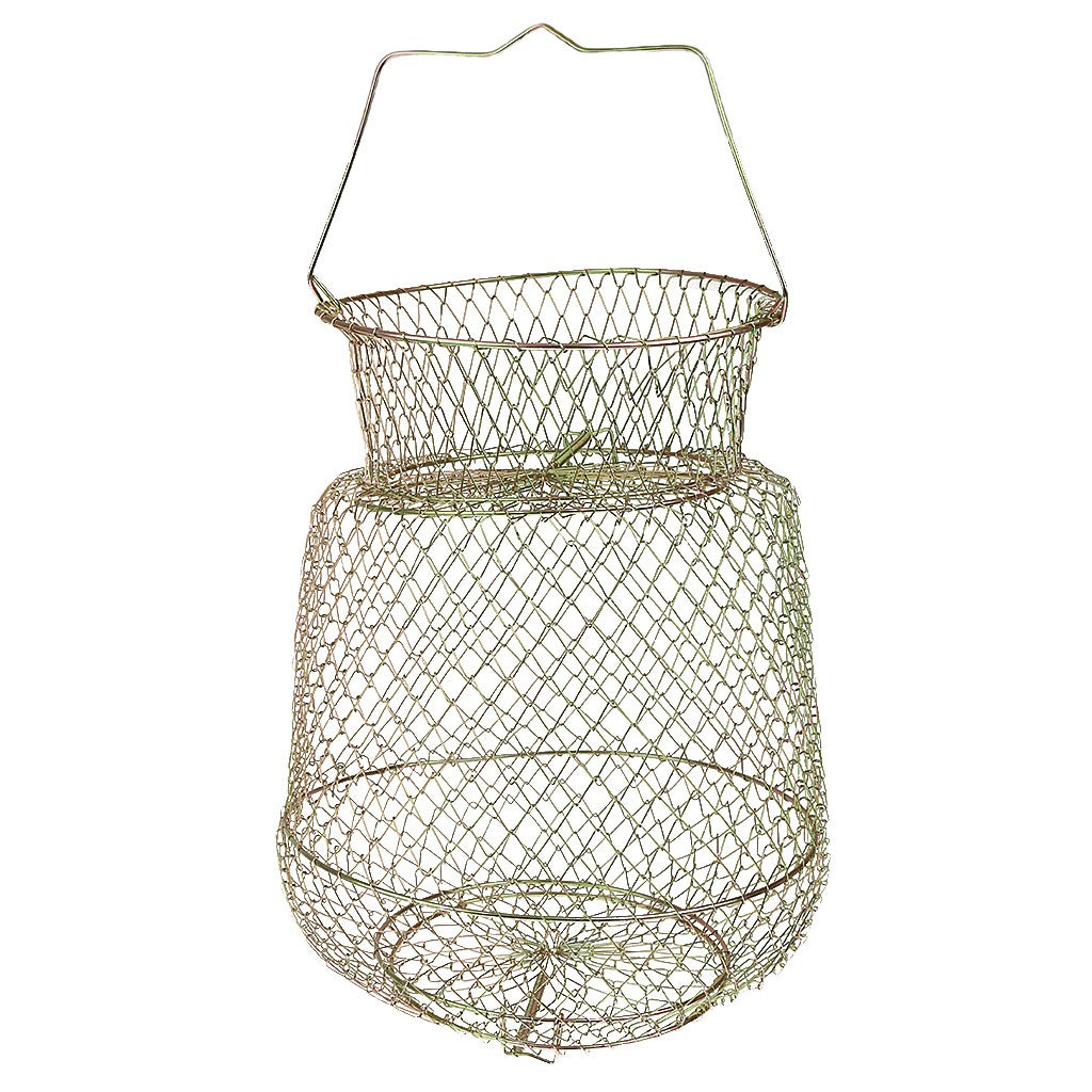 High Collapsible Steel Wire Collapsible Foldable Fish Cage Fishing