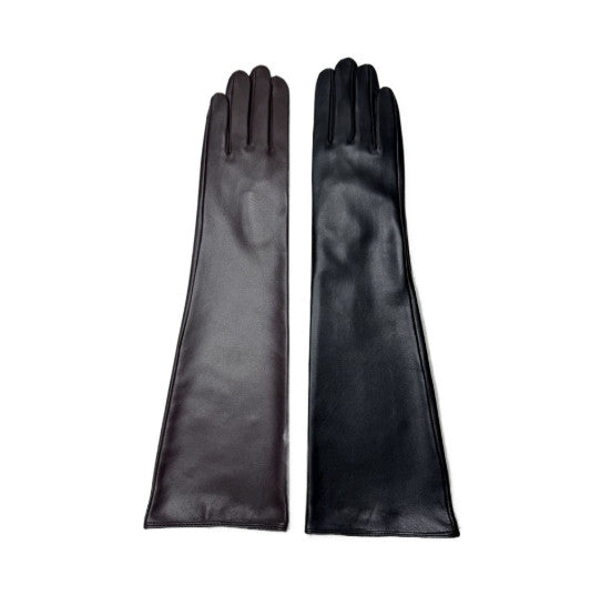 45cm Women  Real Leather Gloves Above Elbow Long Evening Gloves