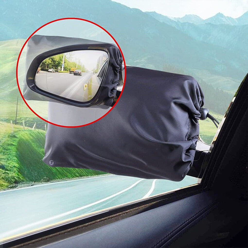2PCS Auto Van Car Side Wing Mirror Cover Frost Guard Snow Ice Frost Protector