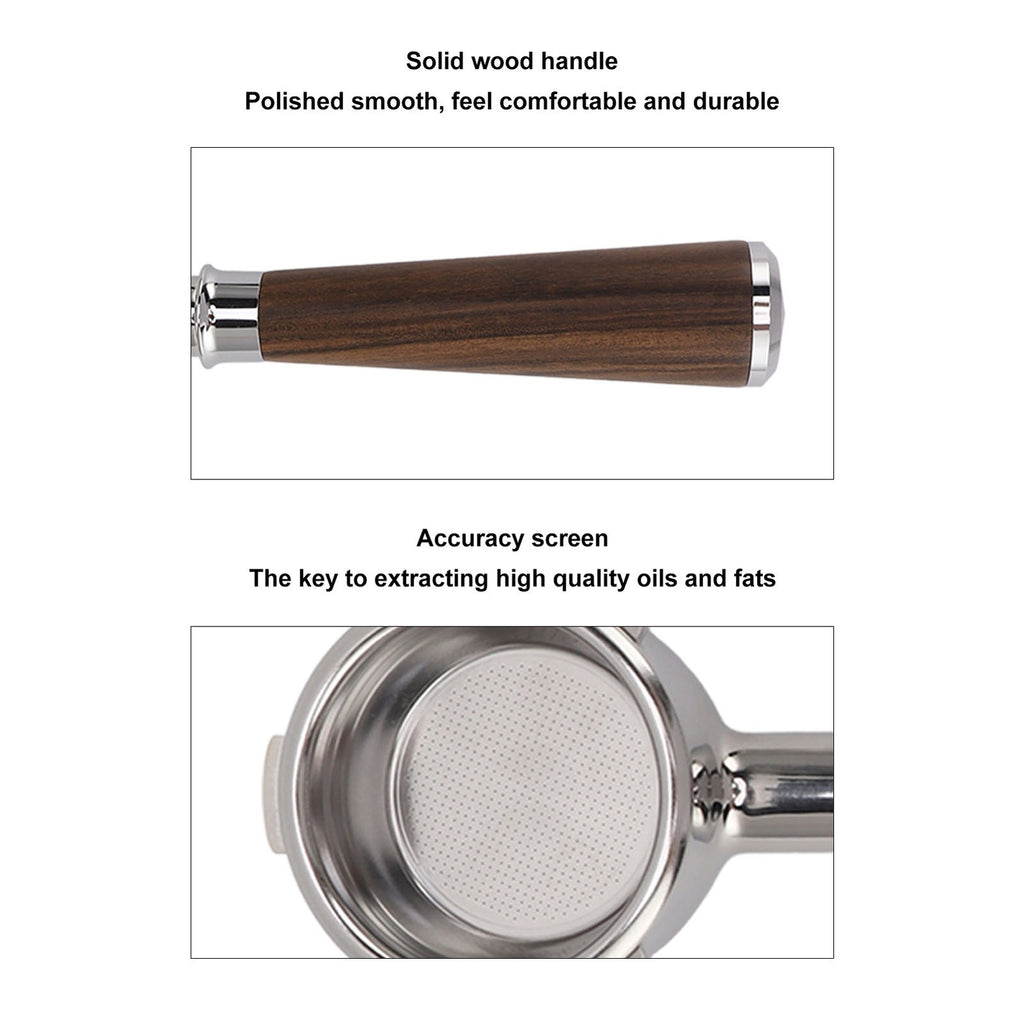 58mm Bottomless Portafilter 3 Ears Stainless Steel Coffee Portafilter Solid NDE