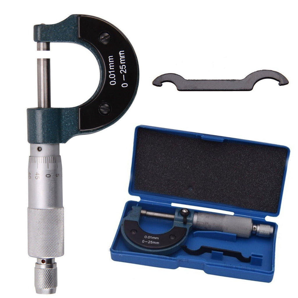 Outside Micrometer 0-25mm(0.01mm Graduations) Metric External Caliper UK