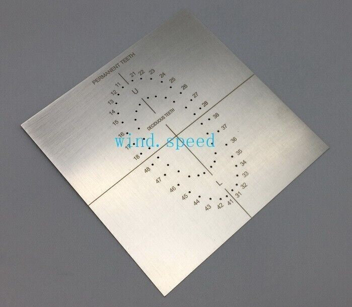 UK 1 Pc Dental Rubber Dam Template Oral Dams Punch Hole Quality Guaranteed Metal