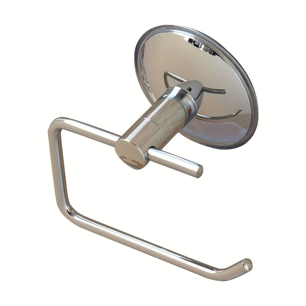 Suction Cup Roll Paper Holder Wall Mount Towel Rack Hanger Toilet Paper Holder