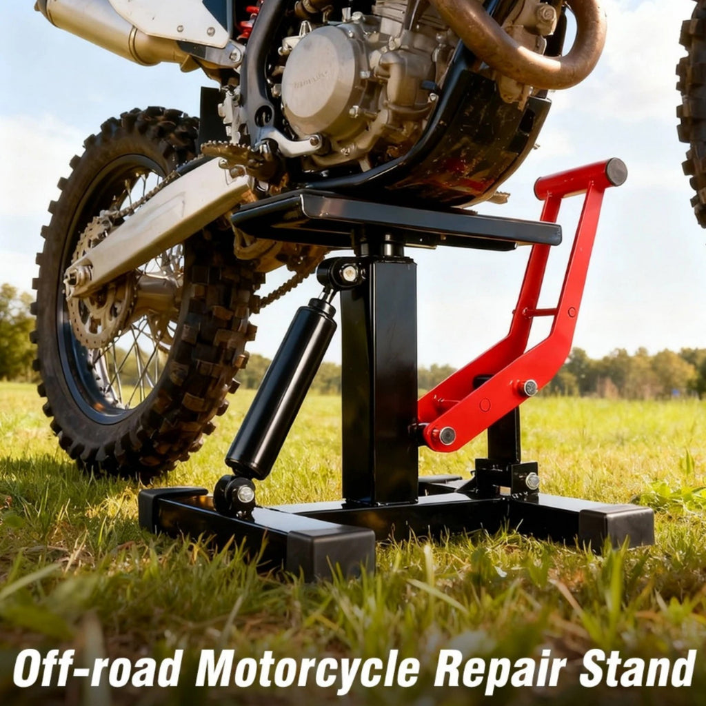 Adjustable Motocross Lift Stand- 660LBS Motorcycle Hydraulic Jack Dirt Bike Tool