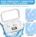 Auto Cleaner Care Ultrasonic Contact Lens Case Rechargeable USB Cleaning Machine