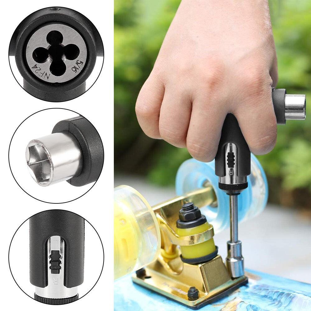 Roller Skate Wrench T-shape Skate Tool Skateboards Wrench Skateboard Repair Tool