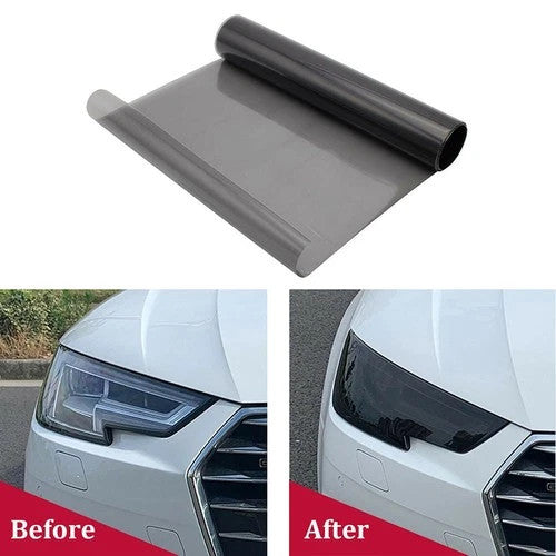 30 cm x 120cm Light Smoke Black Tint Film Headlights Tail lights Car Vinyl Wrap