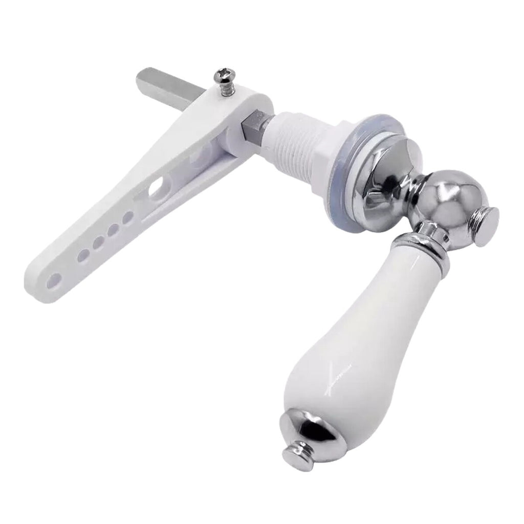 Ceramic Toilet Cistern Lever Traditional WC Flush Handle Victorian Style Chrome