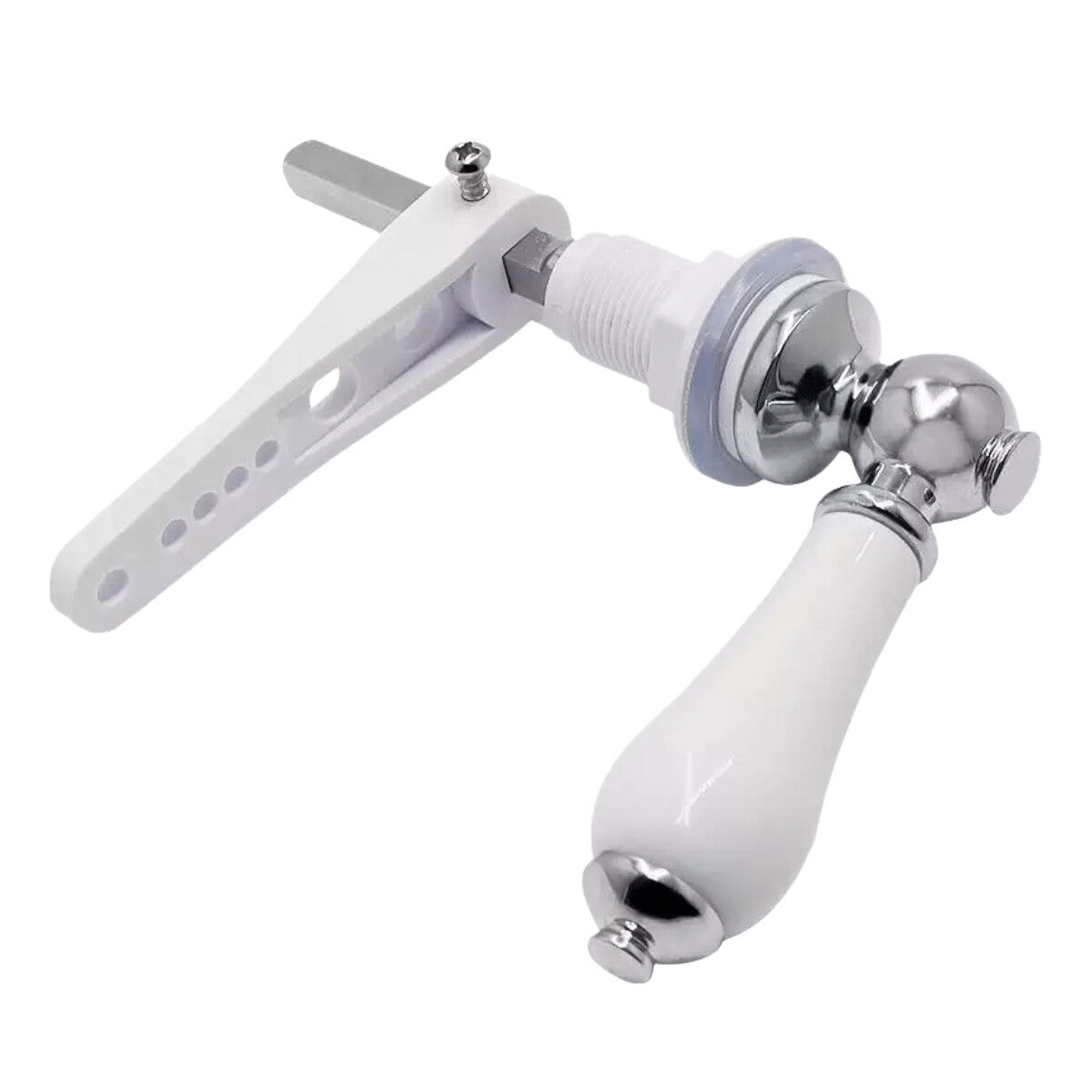 Ceramic Toilet Cistern Lever Traditional WC Flush Handle Victorian Style Chrome
