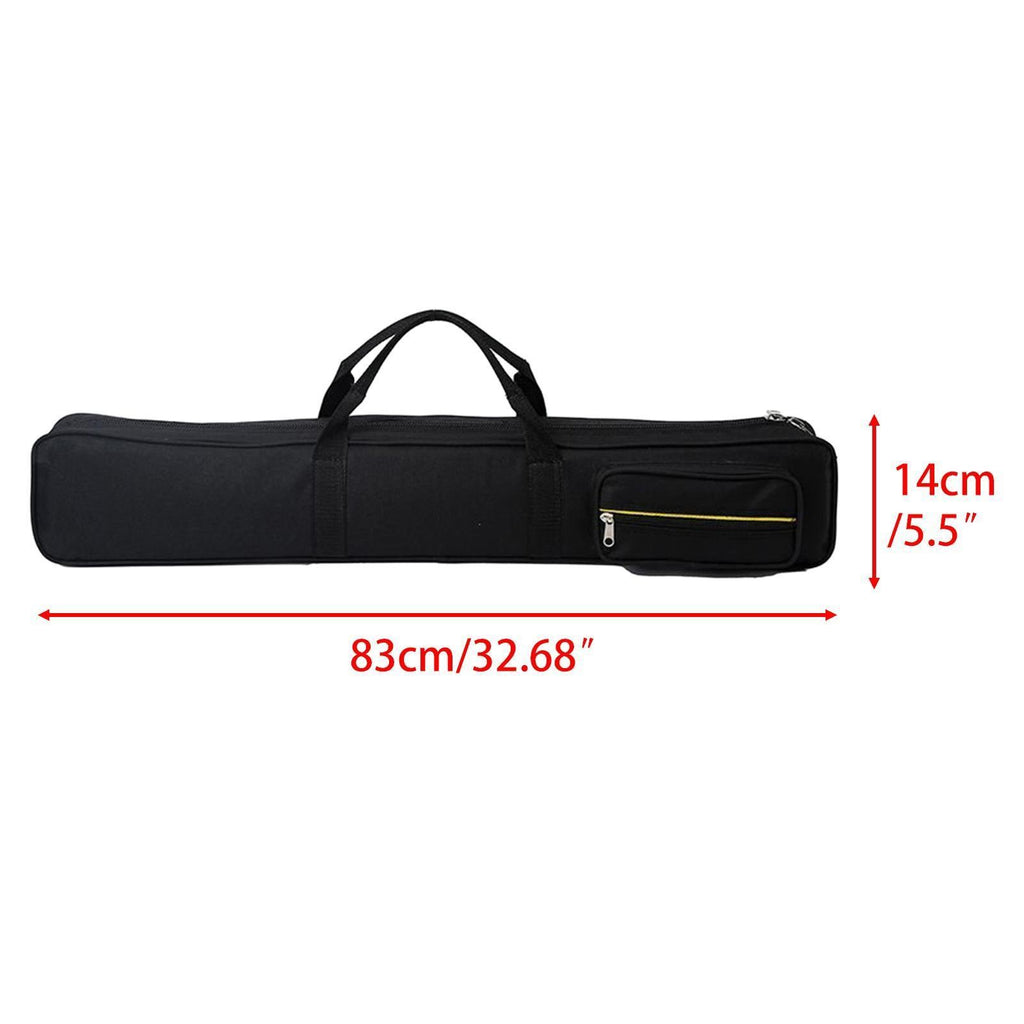 1/2 Snooker Billiard Pool Cue Case Portable Cue Storage Organizer Bag