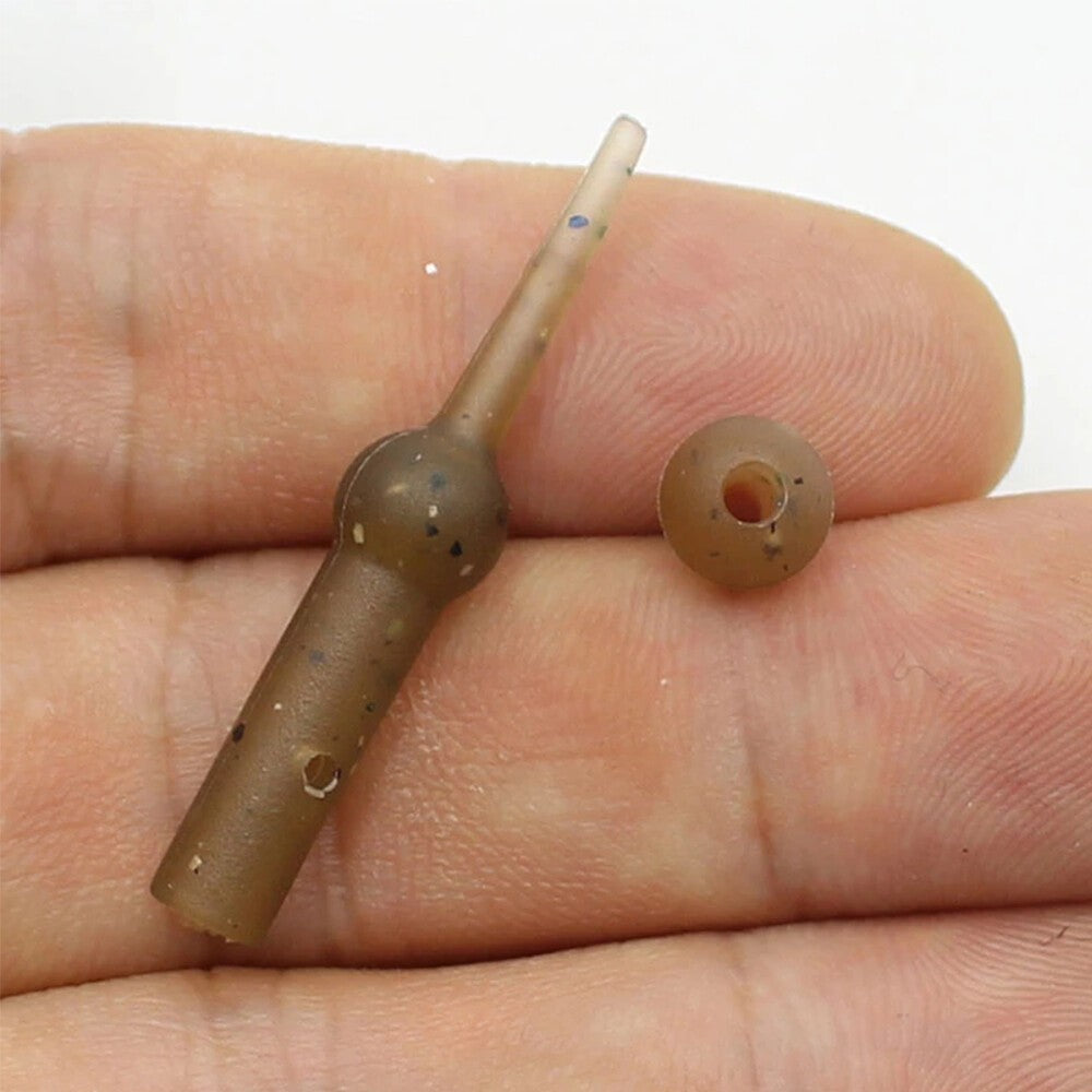 10pcs Helicopter Sleeve Bead Hair Rig Making Bead Terminal Carp Fish Heli Sleeve