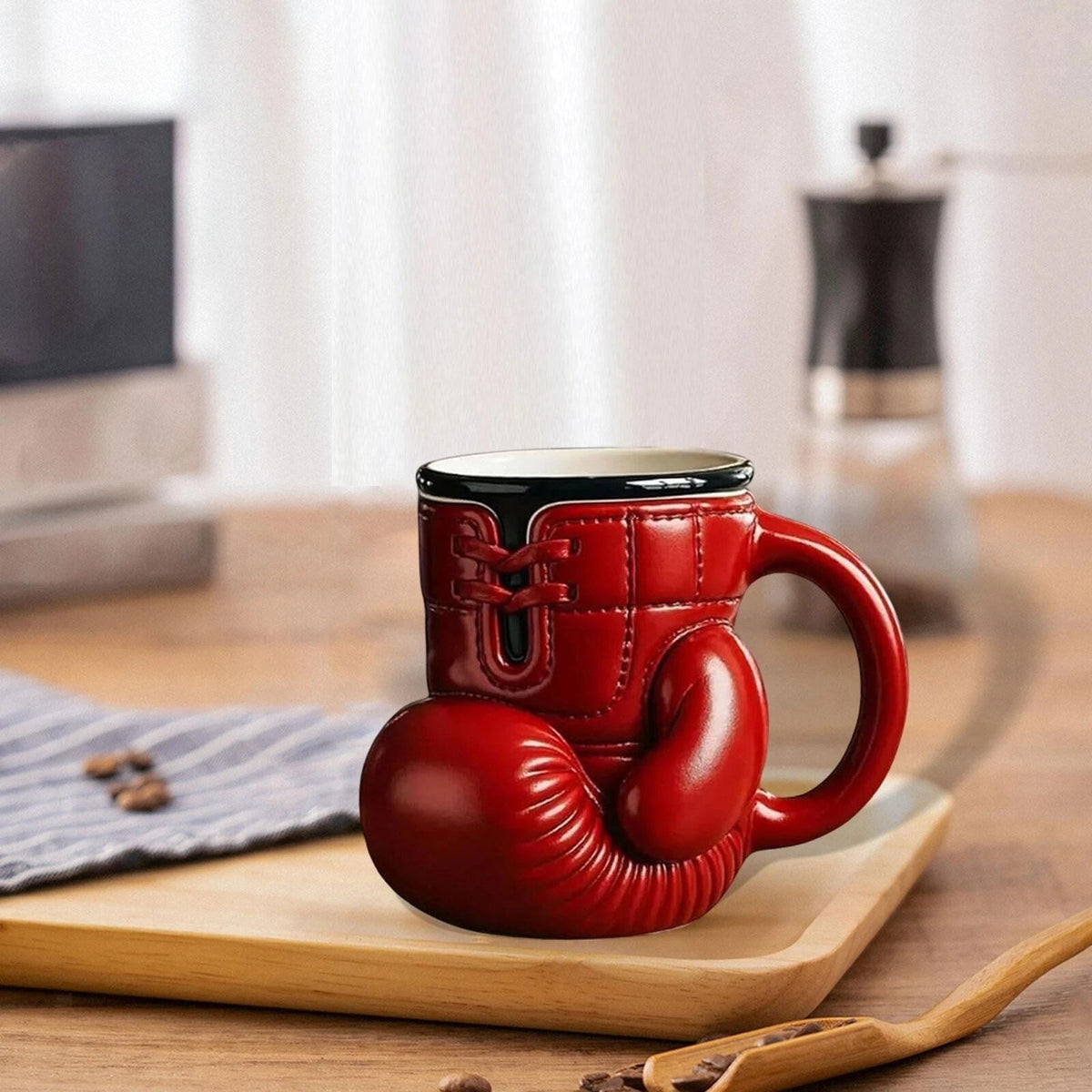 12Oz Novelty Boxing Glove Shaped Mug Sports Lovers Coffee Cup Gift