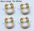 4x Dental Resin Kerr Soft Clamp Universal Rubber Dam Sheet Brown Molar Premolar