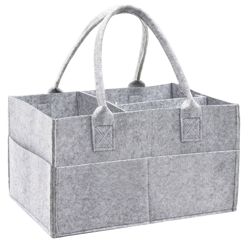 Baby Diaper Organizer Storage Box Caddy Felt Changing Nappy Carrier Bag Kids UK
