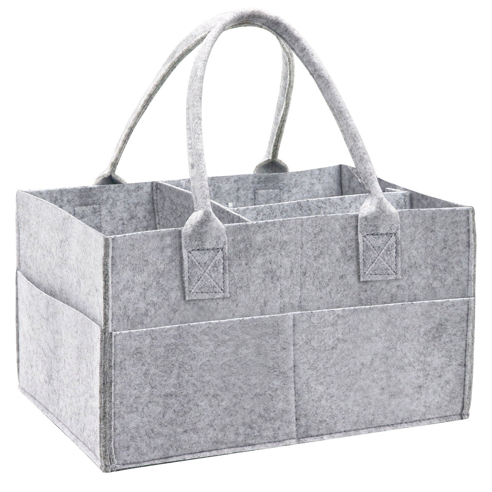Baby Diaper Organizer Storage Box Caddy Felt Changing Nappy Carrier Bag Kids UK