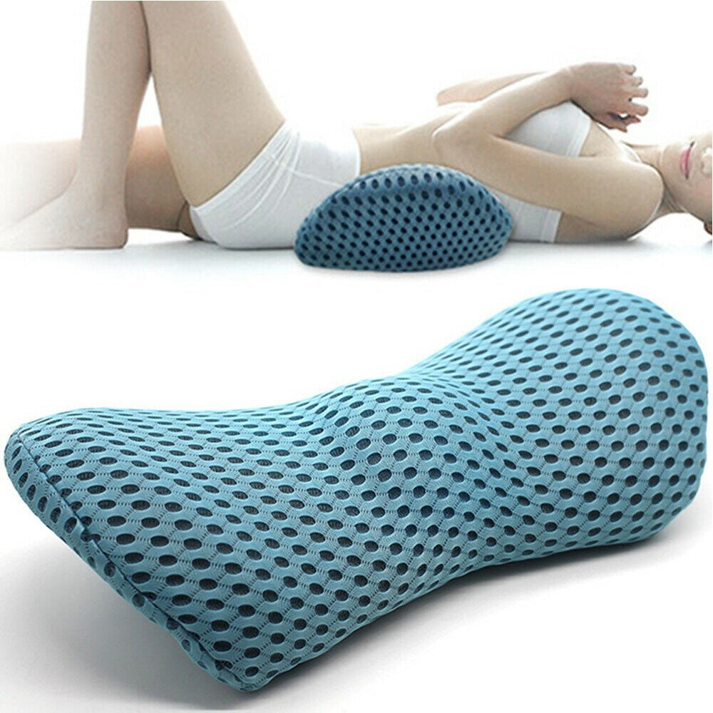 Lumbar Support Memory Pillow Bed Cushion for Sleep Lower Back Relief Pain UK
