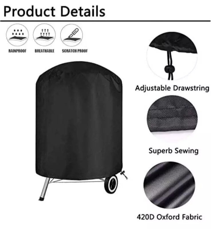 BBQ Cover Waterproof Barbecue Grill Covers Protector Outdoor Large 58x77cm UK