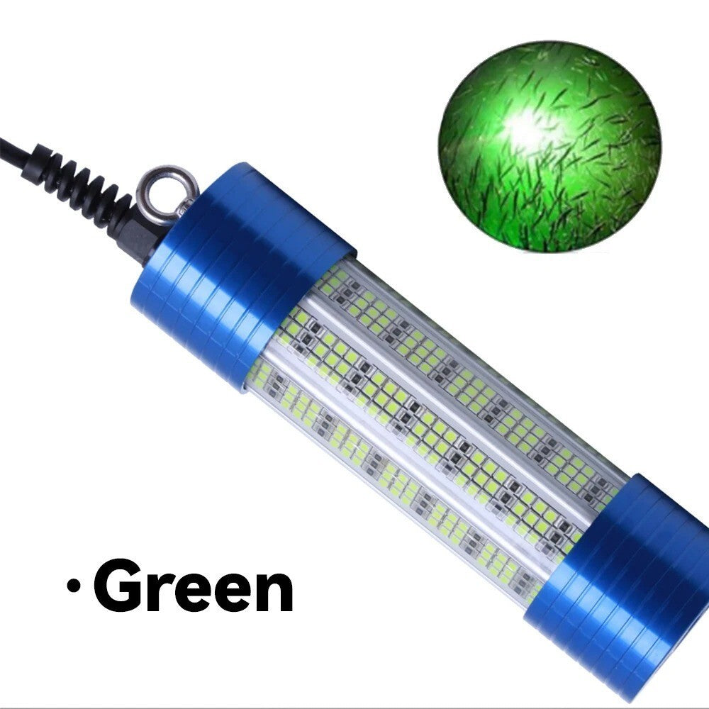 1PC Underwater Fishing Light DC12V 150W Green Blue LED Lure Bait Finder Lamp UK