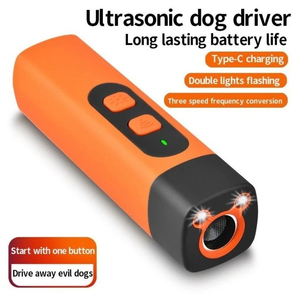 High Power Ultrasonic Dog Repeller Anti-Bark Deterrent Mini Outdoor Dog Chaser