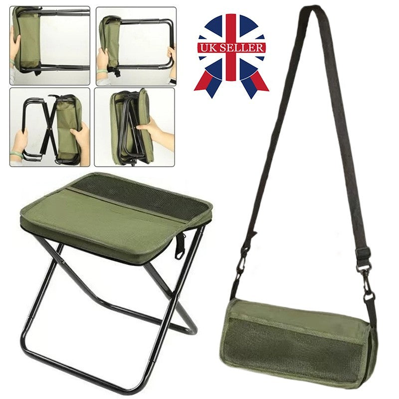 Foldable Backpack Stool for Camping Travelling Picnic Small Folding seat adults