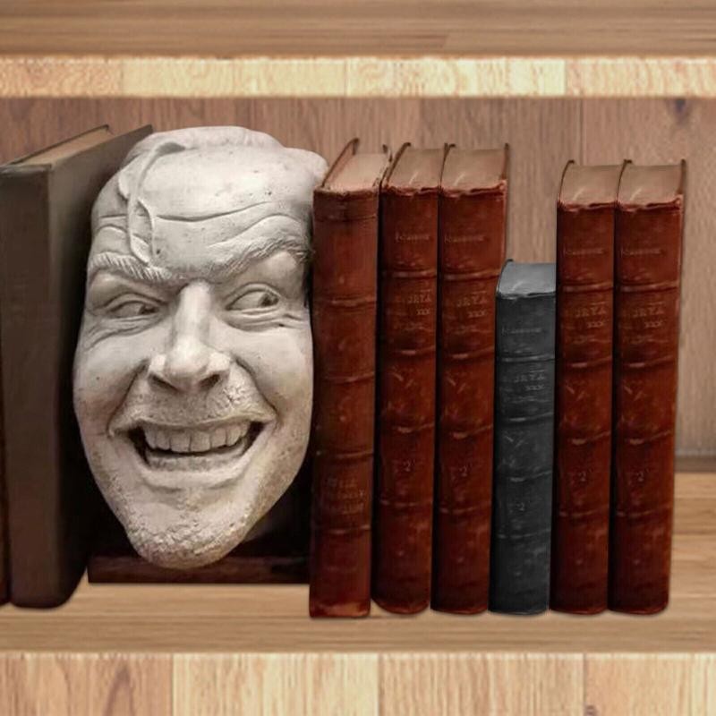 Here's Johnny Sculpture of The Shining Resin Desktop Ornament Bookend Library