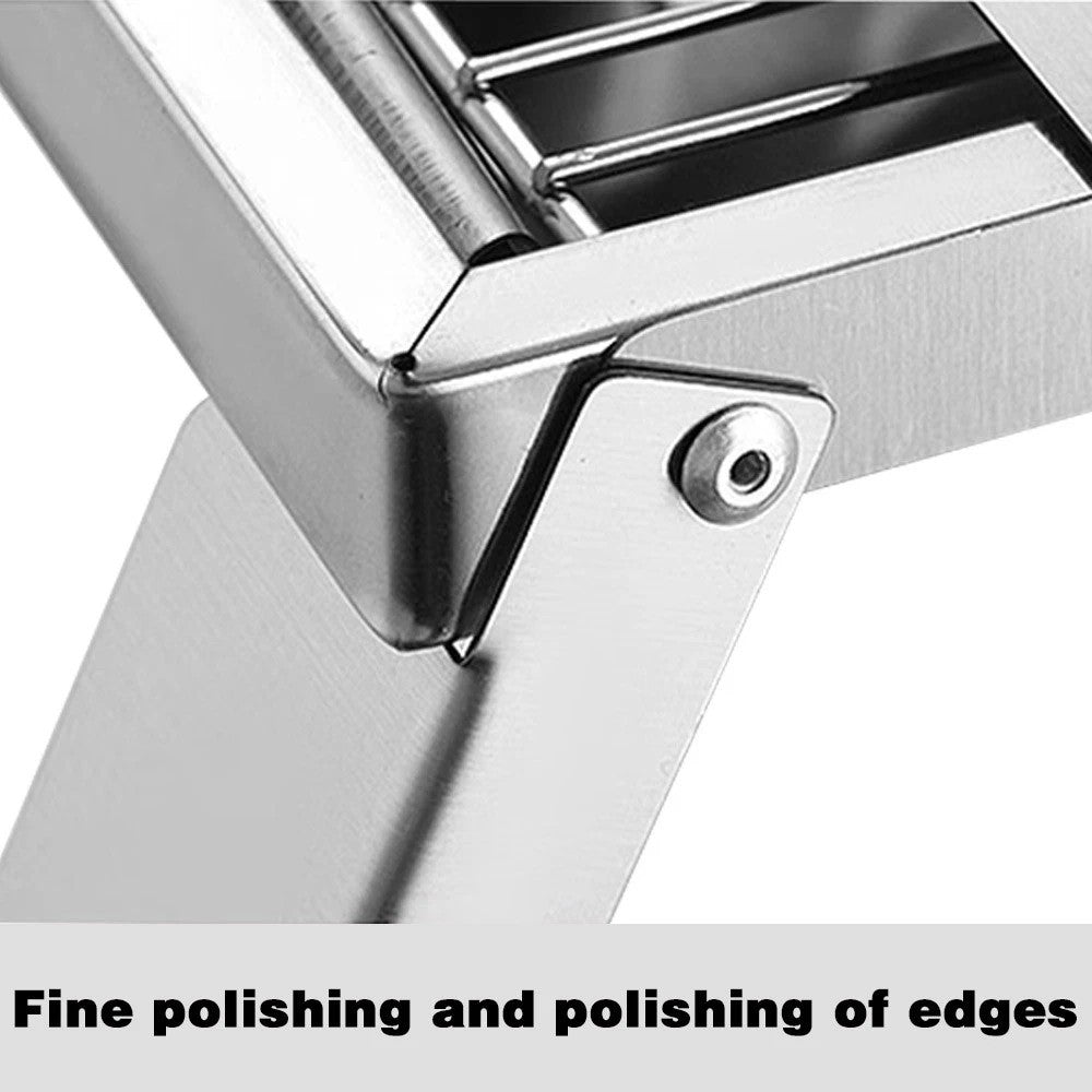 Portable Folding Charcoal Barbecue Grill Stainless Steel BBQ Stove Picnic Cooker