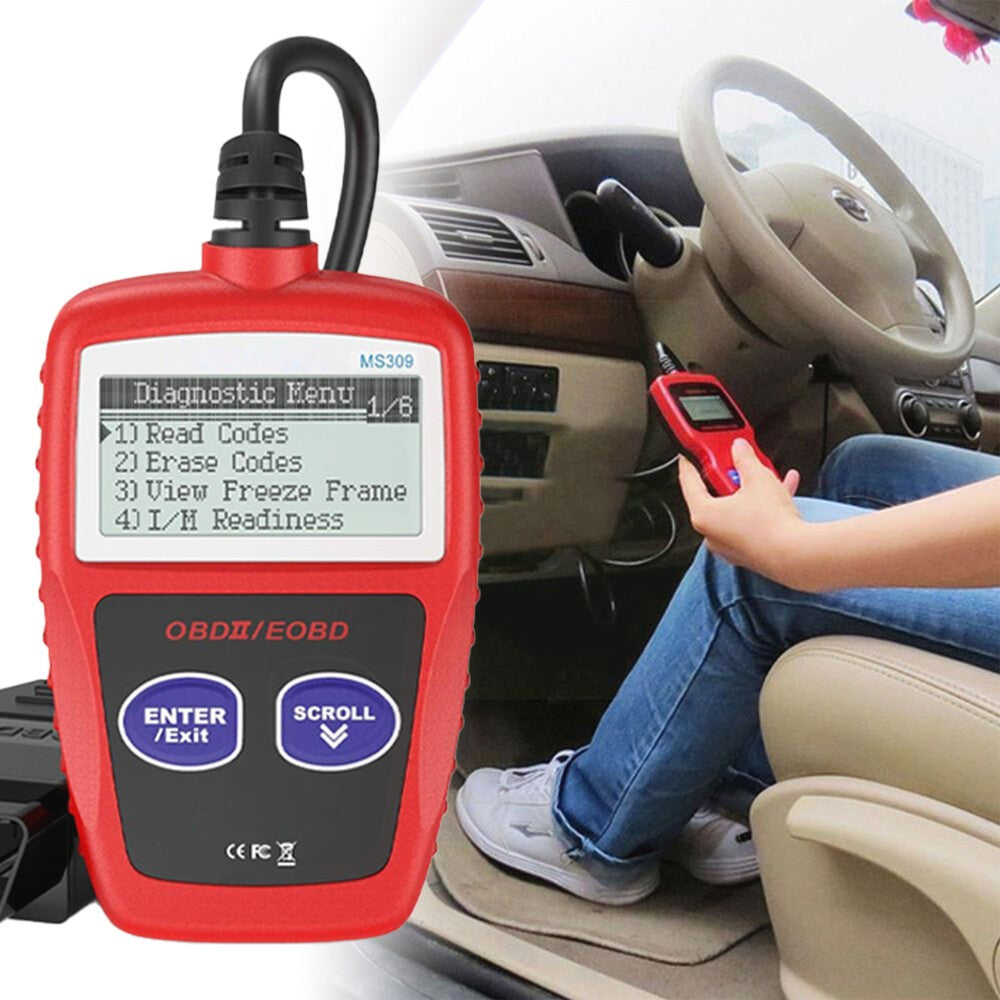 Car Fault Code Reader Engine Diagnostic Scanner Reset Tools MS309 OBD2 OBDII UK