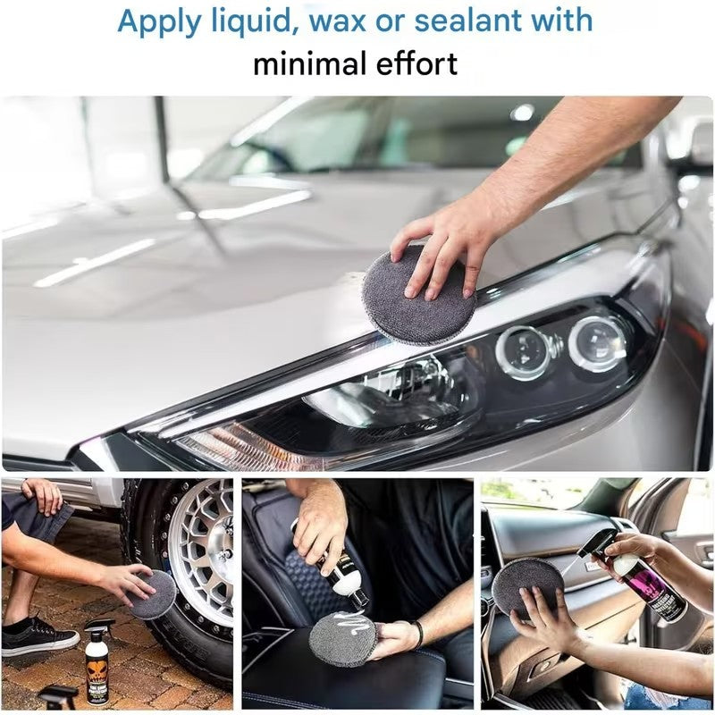 11PCS Car Wash Cleaning Kit Microfiber Towels Blush Sponge Wash Glove Polish set
