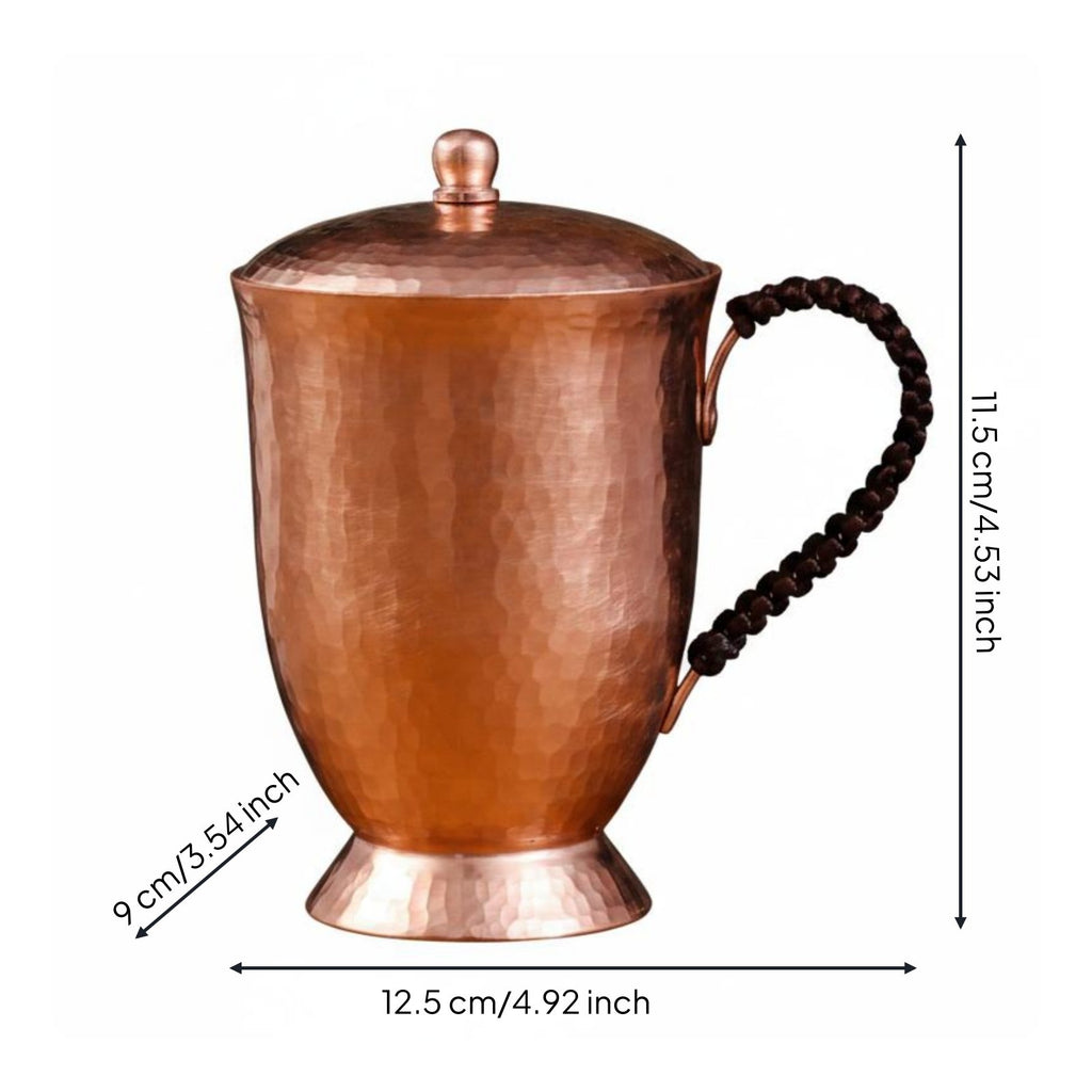 Copper Beer Mug Handmade Copper Mug Long-Lasting for Tea Time