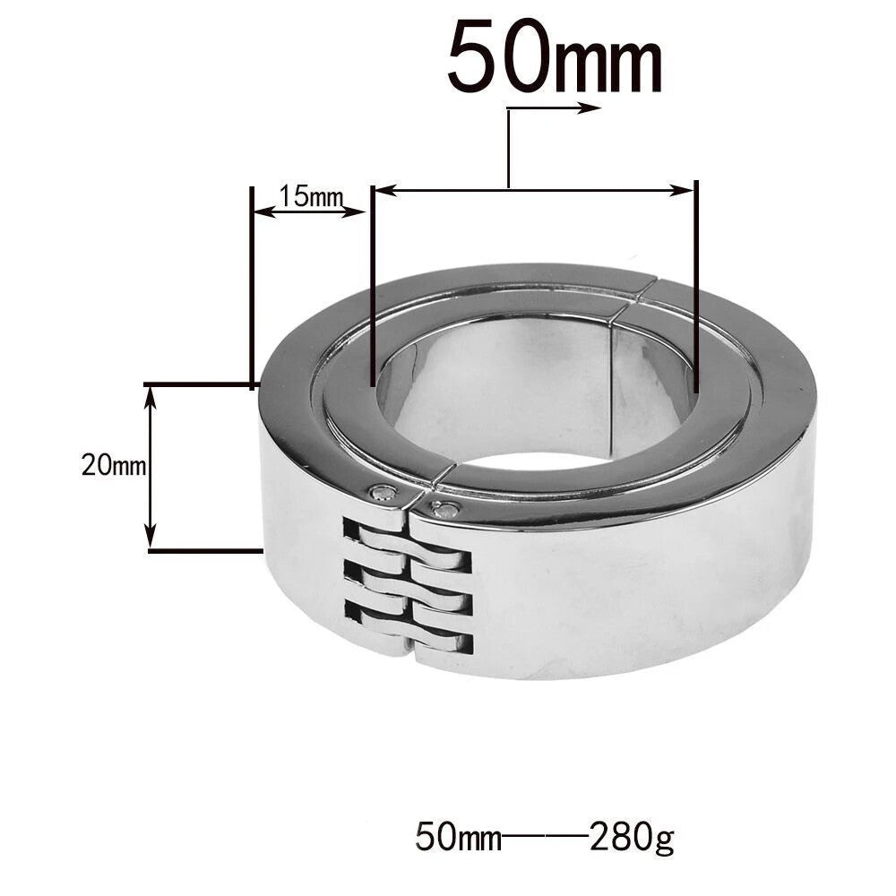 1PC Male Ball Stretcher Weight Metal Exercise Lock Ring Ball Stretchering Weight
