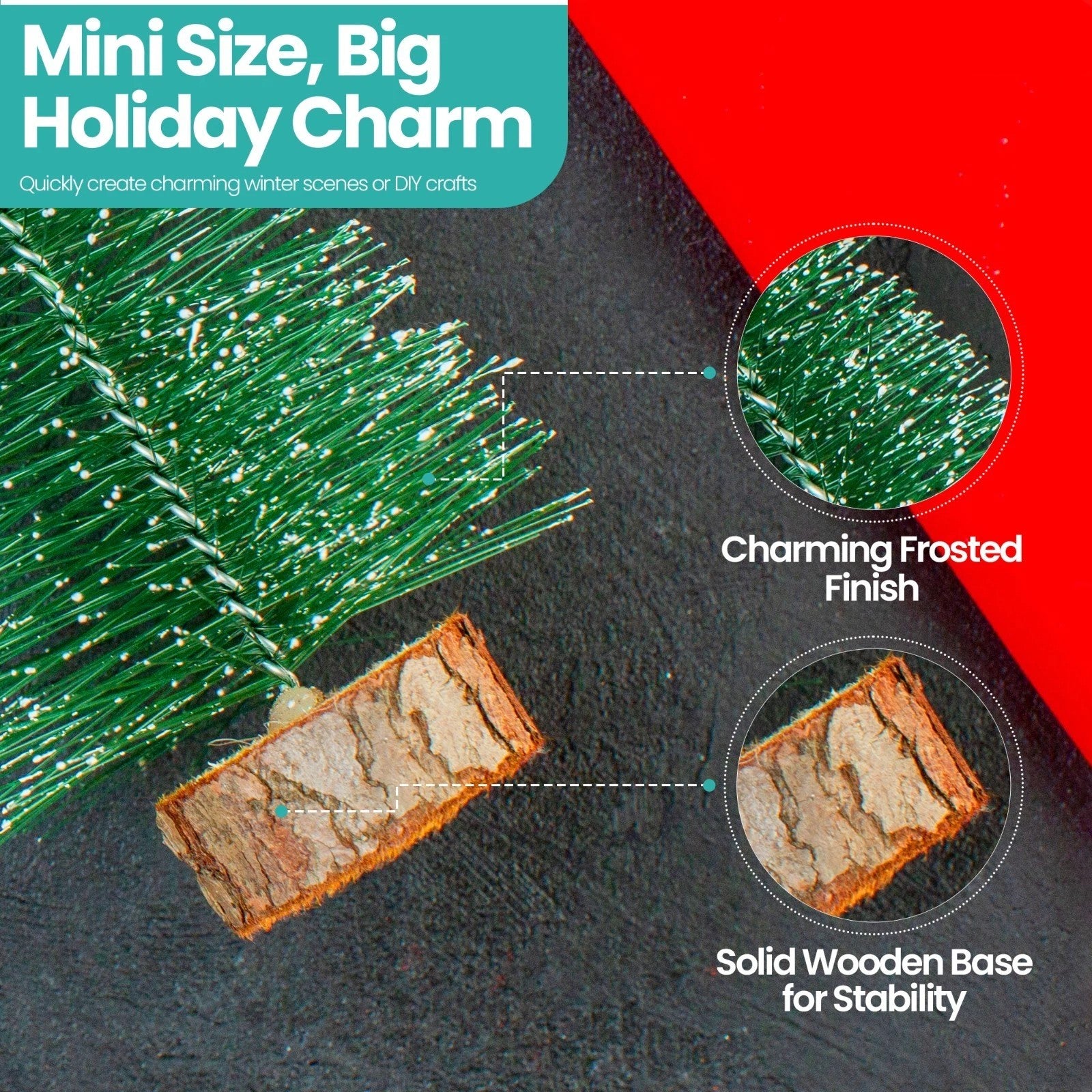 Desktop Decor Mini Christmas Tree Table Top Small Pine Tree Xmas Green for Decor