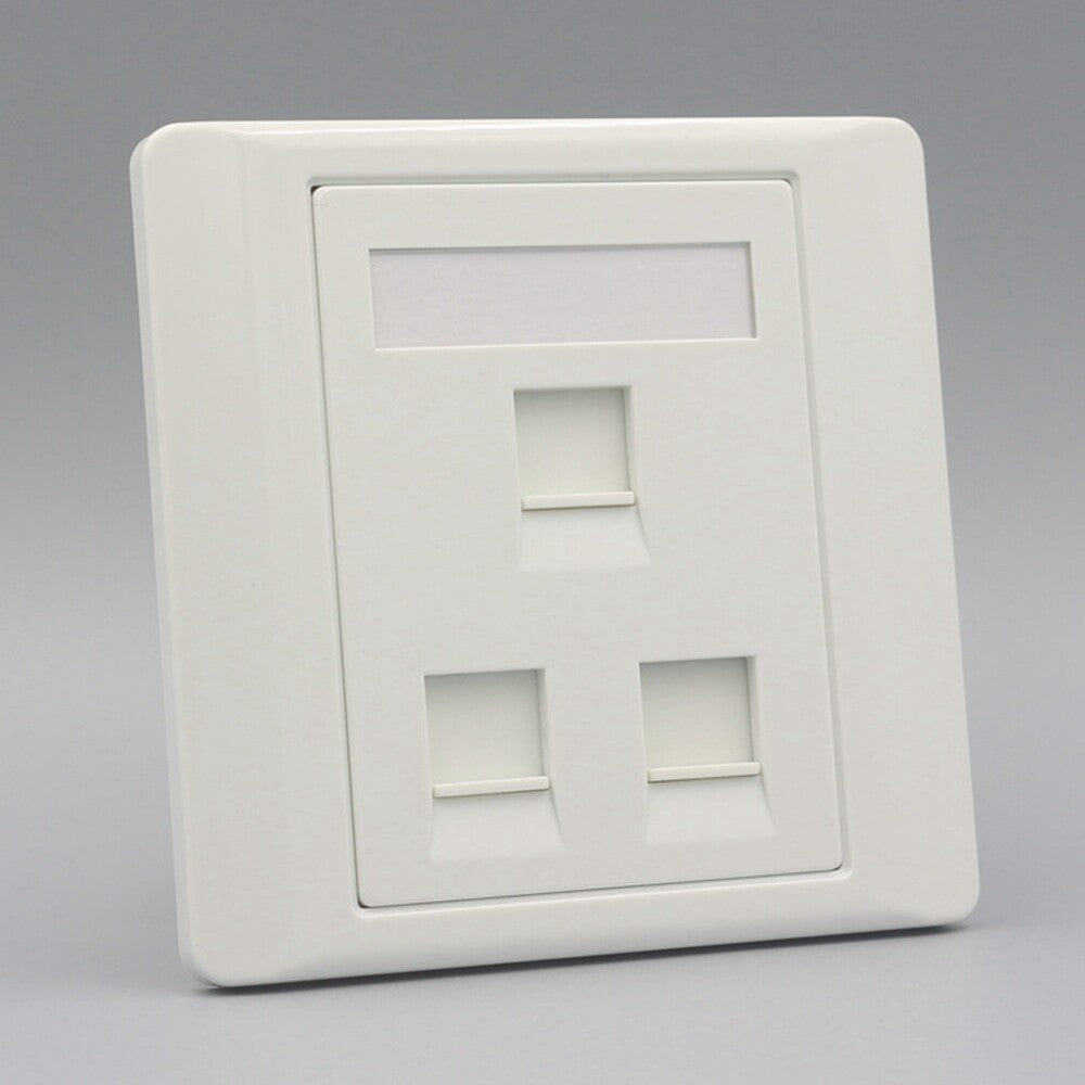 CAT.6 Ethernet Network Wall Faceplate RJ45 Outlet Socket Panel Computer UK