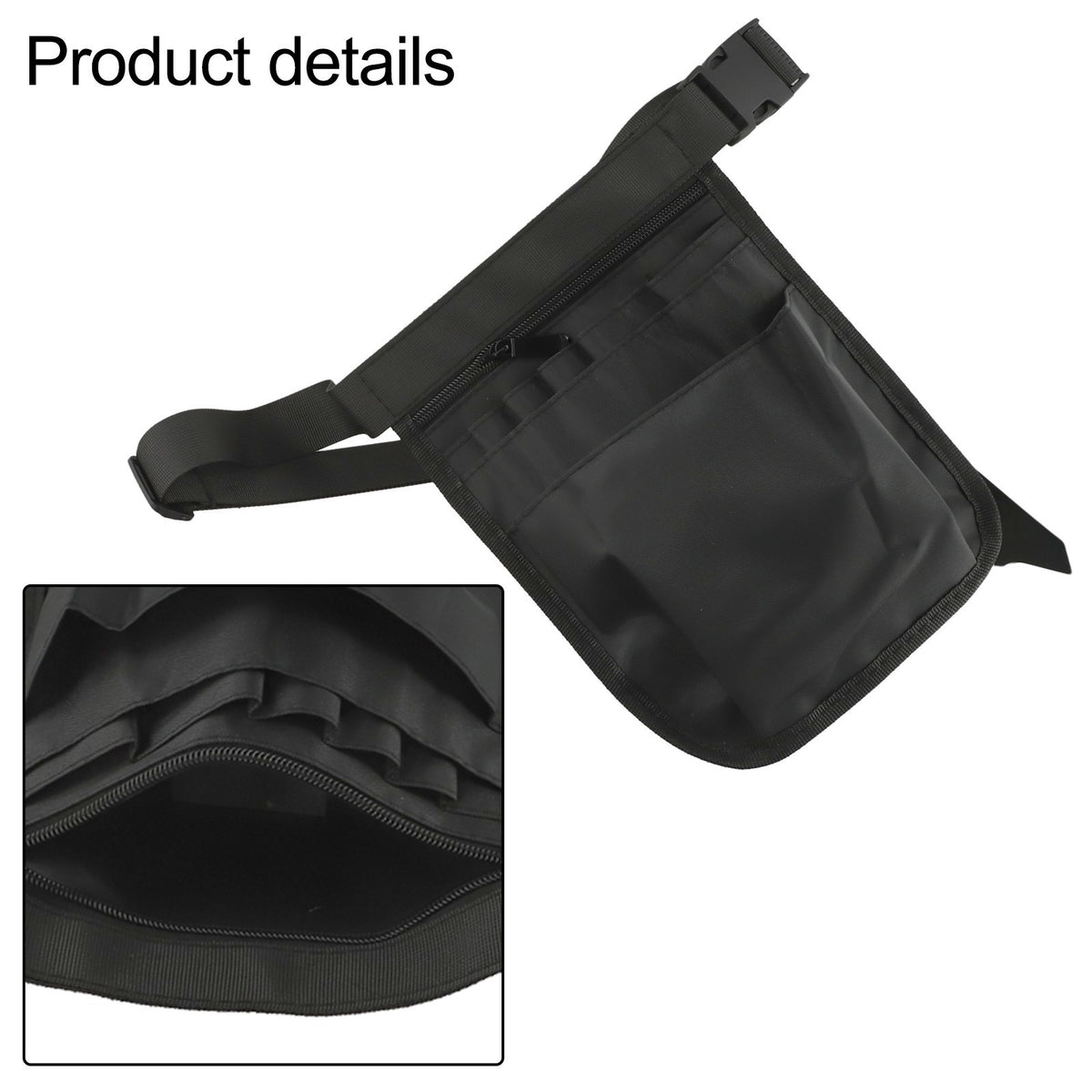 Lightweight Waterproof Waist Bag with Various Pockets for Organization