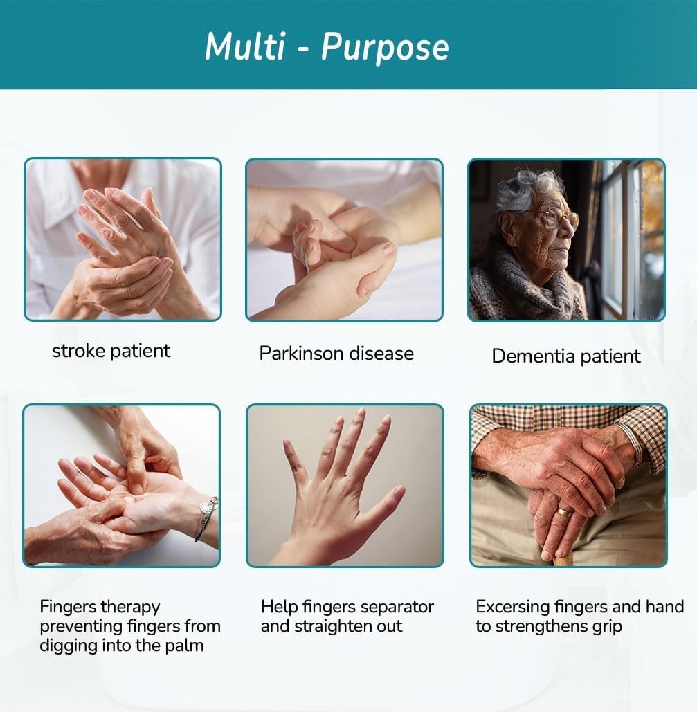Palm Protector for Hand Contracture with Separators, Palm Grip Cushions
