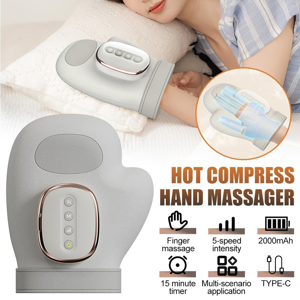 Cordless Hand Massager with Heat and Compression for Arthritis and Carpal Tunnel