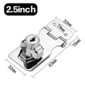Heavy-Duty Locking Hasp And Staple With Keys Padlock Cupboard Shed Garage Lock