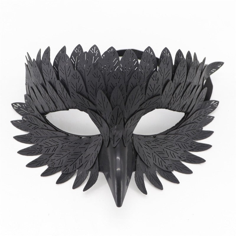 Bird Beak Mask Masquerades Mask Halloween Mask Owl Feather Half Face Mask