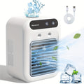 Quiet Mini USB Desk Cooler Fan Rechargeable Portable For Office Dorm Home Travel