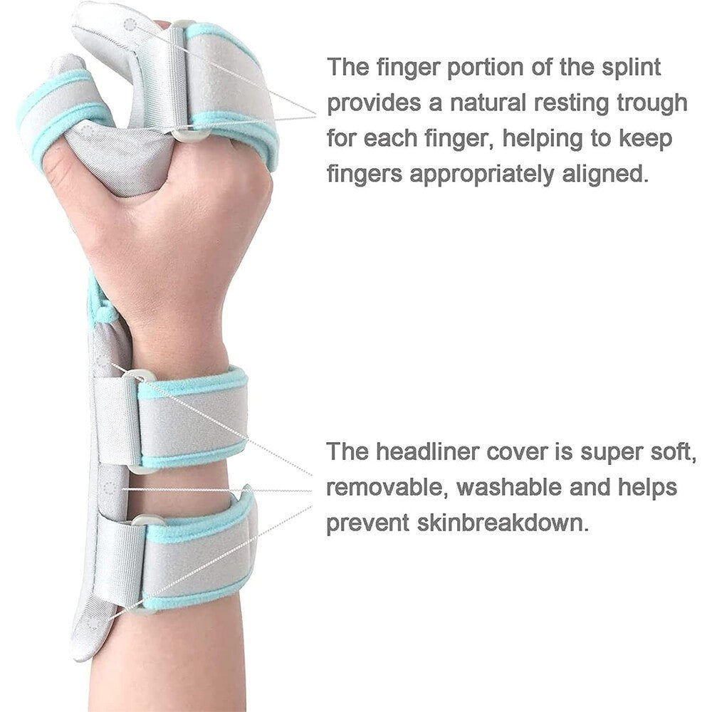 Left Hand Functional Rest Splint Forearm Wrist Support Fracture Injury Recovery