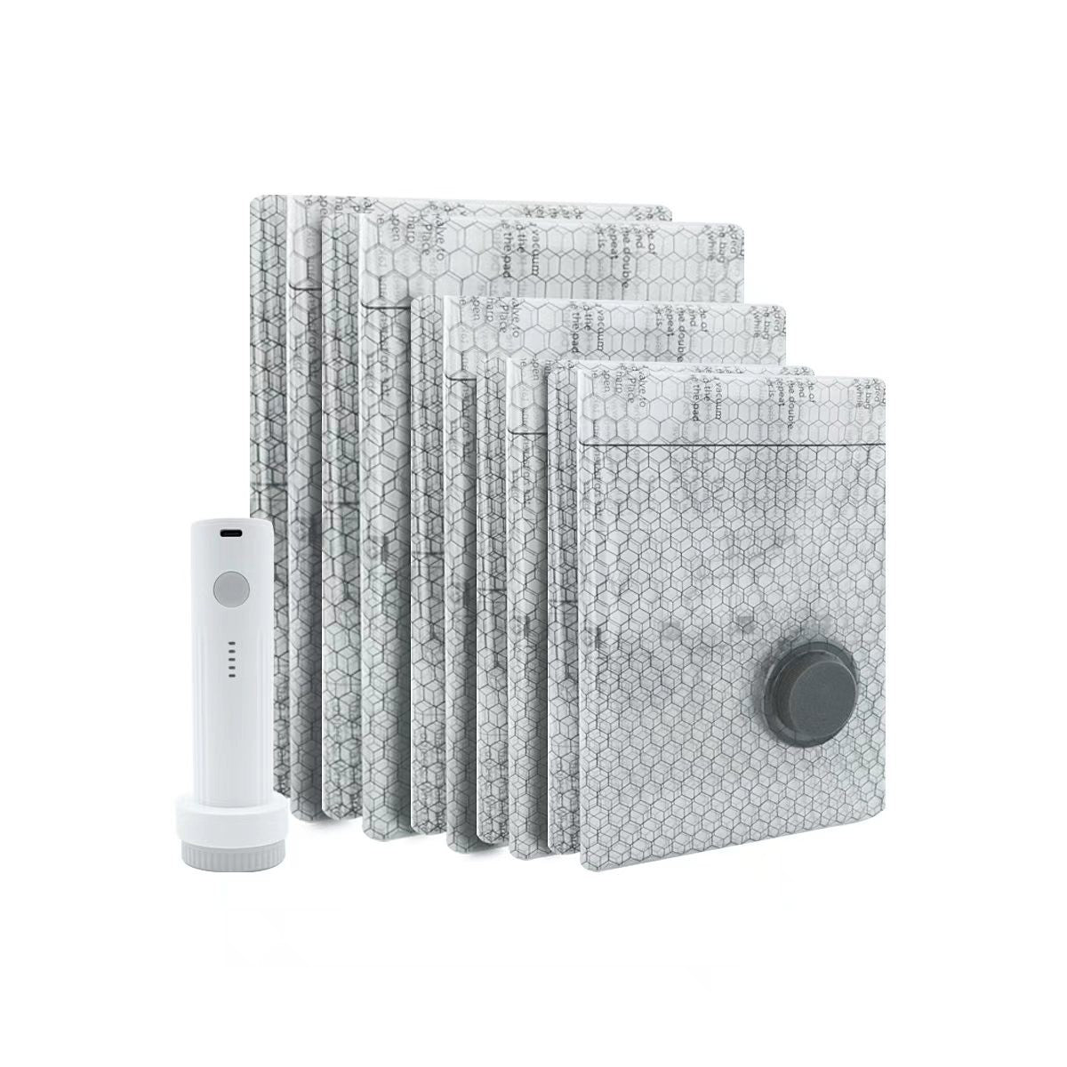 Vacuum Storage Bags Wireless Electric Air Pump Space Saver Bags for Travel &Home