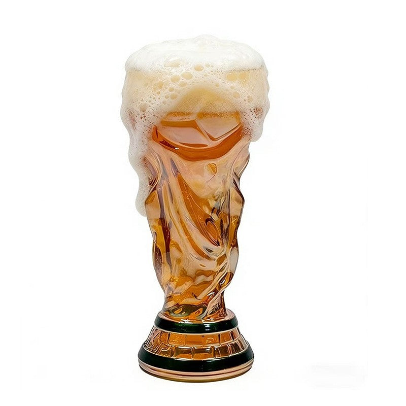 500ml World Football Trophy Beer Glass Cup Shape Drinking Mug Clear