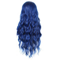 Long Wavy Wigs Halloween Blue Hairpiece Beautiful Women's Periwig Natural Wig