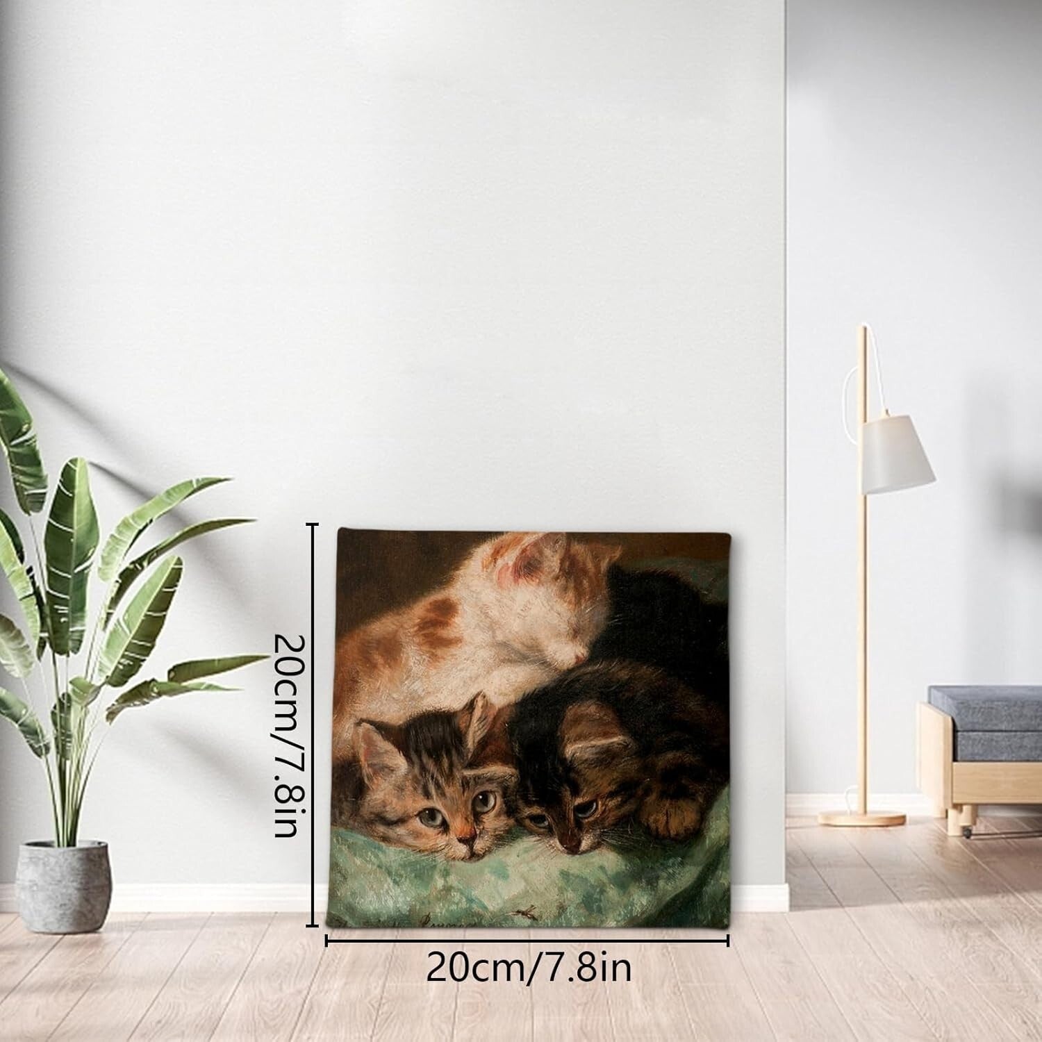 PACK OF 4 Blank Artist Canvas Art Board Plain Painting Stretched Framed 20x20CM
