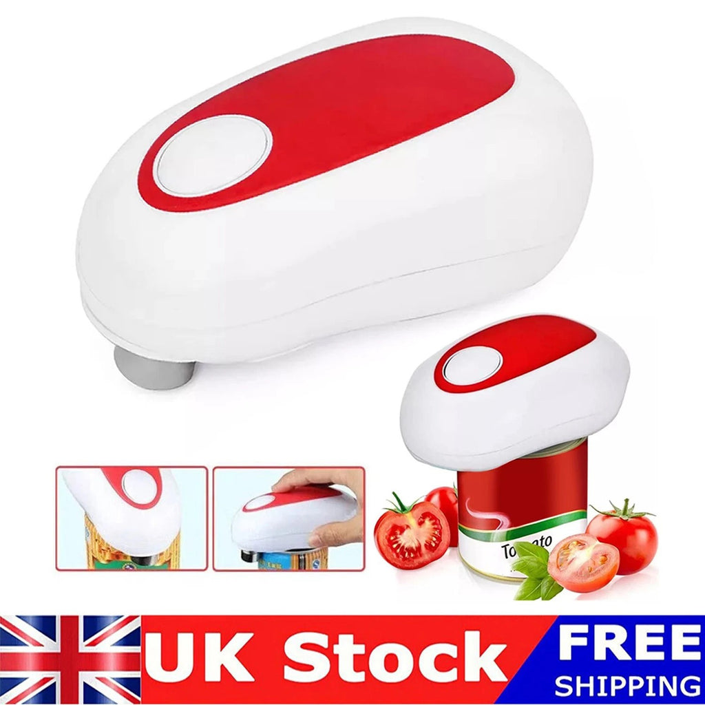 Electric Tin Can Opener Automatic One Touch Battery Operated For Weak Hand Cooks